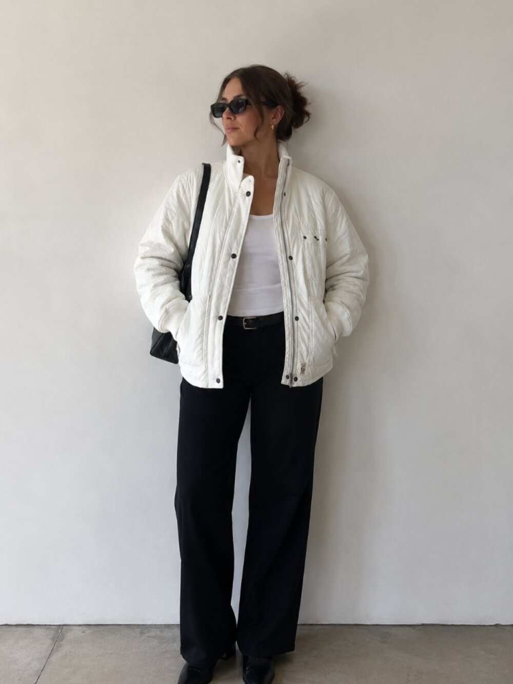 G-Star RAW White Quilted Utility Jacket Women’s Large